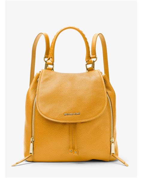 michael kors viv backpack yellow|michael kors backpack beige.